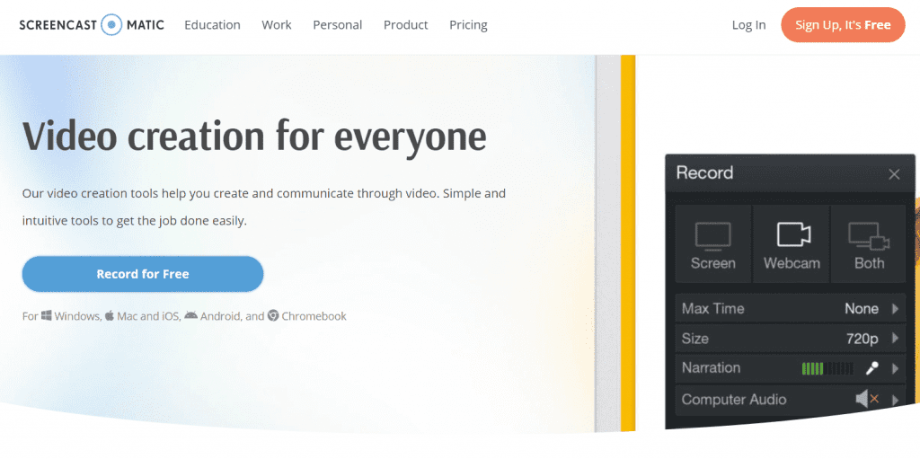 screenomatic for screen capturing