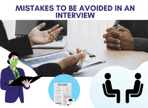 common mistakes in job interview